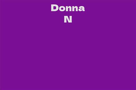 About Donna N