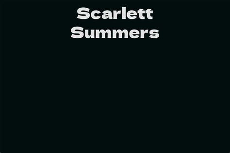 Age: Scarlett Summers - A Journey Through Time