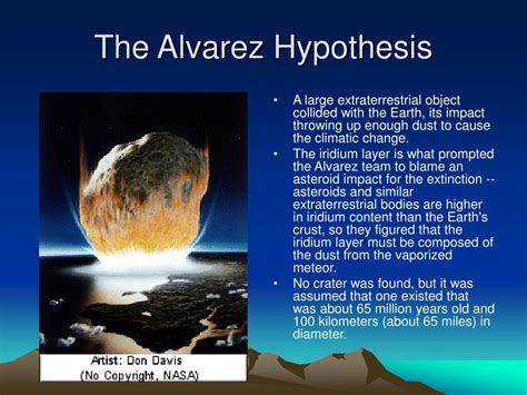Apollo Program and the Alvarez Hypothesis
