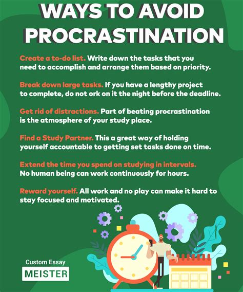 Avoid Procrastination and Eliminate Distractions