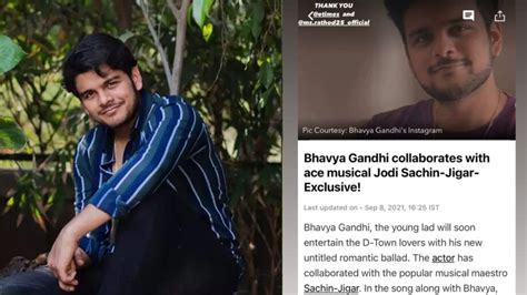 Beyond Acting: Bhavya Gandhi's Other Projects and Social Initiatives