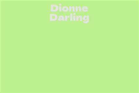 Dionne Darling's Figure: A Testament to Her Dedication and Professionalism