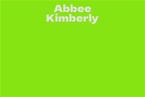 Exploring the Diverse Ventures of Abbee Kimberly: Acting, Modeling, and Entrepreneurship