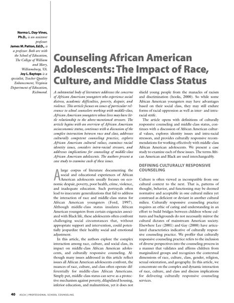 Insights into the Lives of Exploited African American Adolescents