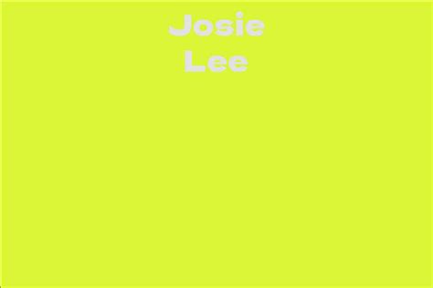 Josie Lee's Net Worth and Philanthropy