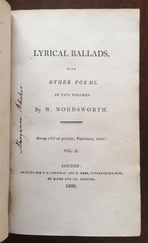 Notable Works: "Lyrical Ballads" and "The Prelude"