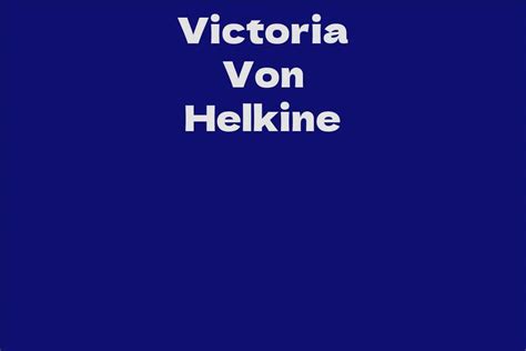 Philanthropy and Activism: Victoria Von Helkine's Contributions to Society