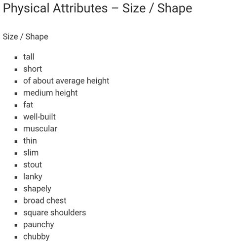 Physical Attributes and Achievements