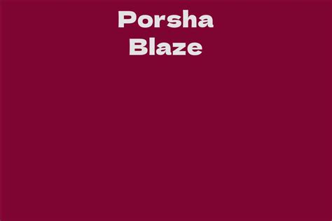 Porsha Blaze's Financial Success