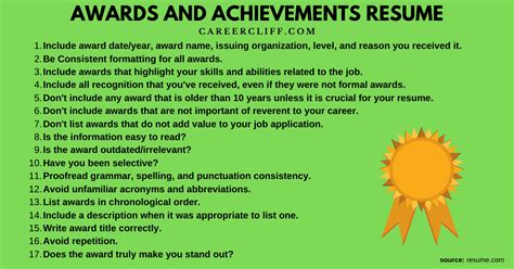 Professional Achievements and Accomplishments
