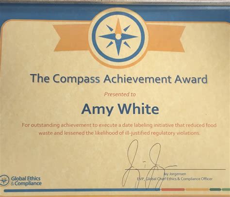 Recognition and Awards: Amy's Achievements