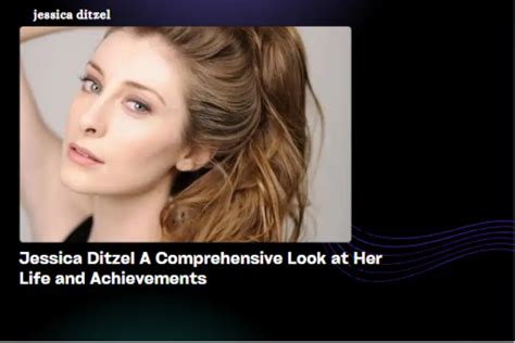 Showcasing Jessica Ditzel's talents and achievements beyond her appearance