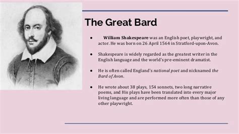 The Early Life and Education of the Great Bard