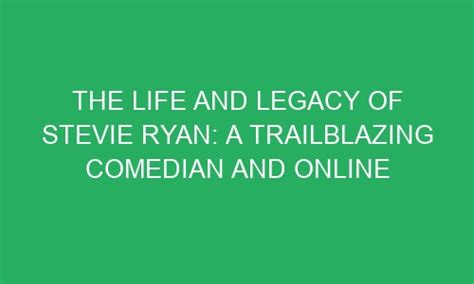 Trailblazing Comedian and Filmmaker: Unveiling the Legacy