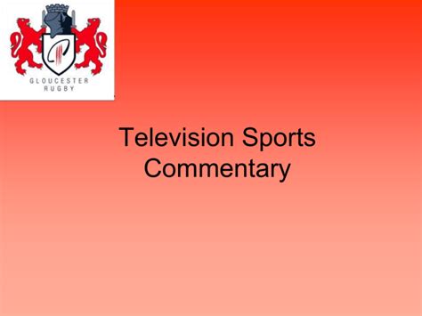 Transition from Sports to Television Commentary
