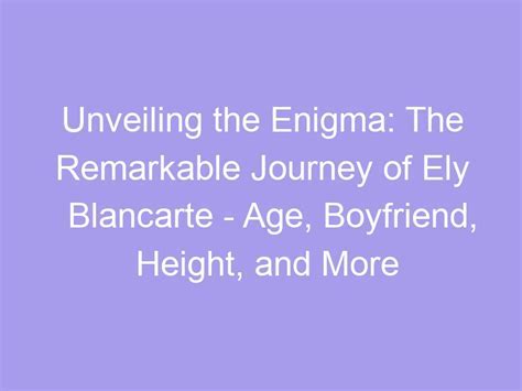 Unveiling the Enigma: Age, Stature, and Physique