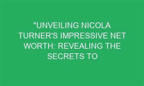 Unveiling the Secrets of Nicola Willoughby's Path to Success