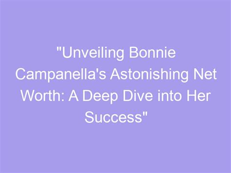 Unveiling the Secrets to Bonnie's Astonishing Physique