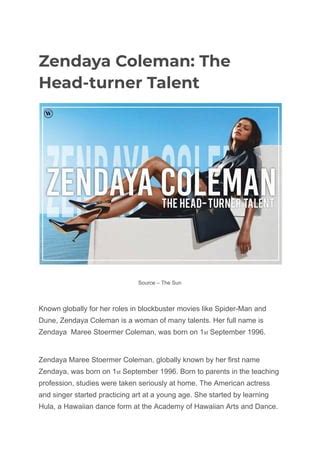 Zendaya Coleman: Soaring Talent in the World of Entertainment